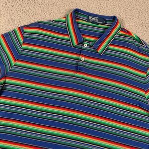 Vtg Polo Ralph Lauren Polo Sport Shirt Mens Large Southwest‎ Color Lightweight